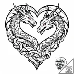 Tattoo sketch a dragon coiled around a signif… – style Jaeger Mini – tattoo sketch (16.12.2025 03:37)
