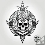 Vortex blade crowned in stars, tattoo flash s… – style Jagger Old – tattoo sketch (16.12.2025 07:57)