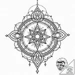 Tat tattoo sketch, mystic silhouette surround… – style Jaeger Mini – tattoo sketch (16.12.2025 08:57)