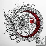 р сѓрѕр° рсѓс‚рѕрє (istok, source, beginning… – style Jaeger Simple – tattoo sketch (16.12.2025 12:37)