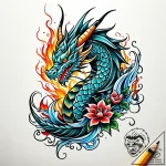 Burning ivy consuming armor, tattoo drawing o… – style Jaeger Simple – tattoo sketch (16.12.2025 15:16)