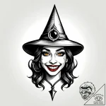 Tat tattoo sketch, nimona with mischievous gr… – style Jagger Old – tattoo sketch (16.12.2025 15:56)