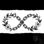 Tat tattoo sketch, cyclist’s bike chain formi… – style Flux Inscriptions – tattoo sketch (16.12.2025 20:17)