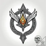 Tat tattoo sketch, leather-bound spellbook op… – style Jagger Old – tattoo sketch (17.12.2025 03:57)