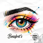 Tattoo sketch, boss baby’s eyes sparkling wit… – style Flux Inscriptions – tattoo sketch (17.12.2025 05:37)