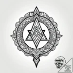 Tattoo sketch, ian holding enchanted amulet,… – style Jagger Old – tattoo sketch (17.12.2025 06:37)