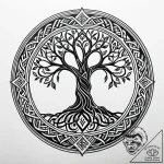 69. tattoo design: a “alatyr” rune appearing… – style Jaeger Simple – tattoo sketch (17.12.2025 07:16)