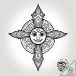 Tattoo sketch, miguel smiling with glowing ey… – style Jagger Old – tattoo sketch (17.12.2025 10:37)