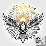 Tat tattoo sketch, pilot’s wings badge with c… – style Jagger Old – tattoo sketch (17.12.2025 11:57)