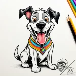Tattoo sketch, duke the big dog with goofy sm… – style Jaeger Simple – tattoo sketch (17.12.2025 20:36)