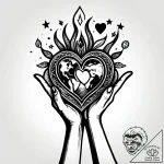 Tat tattoo sketch, volunteer hands holding he… – style Jagger Old – tattoo sketch (17.12.2025 21:17)