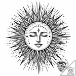 Tattoo sketch: dazhbog depicted as a radiant… – style Jaeger Mini – tattoo sketch (18.12.2025 04:56)