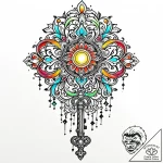 Tattoo sketch, chihiro’s key with glowing lig… – style Jaeger Mini – tattoo sketch (18.12.2025 14:16)