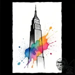 Tattoo design a towering skyscraper, symboliz… – style Flux Inscriptions – tattoo sketch (19.12.2025 00:17)