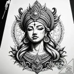 Motherland (statue), artistic tattoo sketch,… – style Jaeger Simple – tattoo sketch (19.12.2025 03:16)
