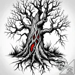 Tat tattoo sketch, thorny vines wrapping anci… – style Jaeger Simple – tattoo sketch (19.12.2025 05:36)