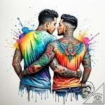 Tattoo sketch, miguel and hector back to back… – style Jaeger Simple – tattoo sketch (19.12.2025 06:56)