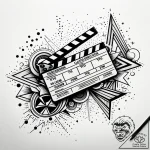 Tat tattoo sketch, director’s clapboard with… – style Jaeger Simple – tattoo sketch (19.12.2025 08:17)