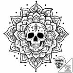 Tat tattoo sketch, colorful buddhist mandala… – style Jaeger Mini – tattoo sketch (19.12.2025 08:36)