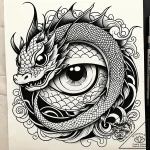 Tattoo sketch a protective eye symbol (e.g.,… – style Jaeger Simple – tattoo sketch (19.12.2025 13:36)