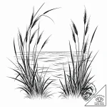 Tattoo sketch, tall reeds waving with gentle… – style Jaeger Mini – tattoo sketch (19.12.2025 16:36)