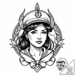 Tattoo sketch an ear with a small, elegant do… – style Jaeger Mini – tattoo sketch (19.12.2025 20:37)