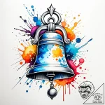 колокол, tattoo sketch design, on a clean whi… – style Jaeger Simple – tattoo sketch (19.12.2025 21:36)