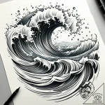 Tat tattoo sketch, wade with rippling water w… – style Jaeger Simple – tattoo sketch (20.12.2025 00:17)