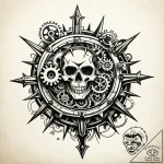 Tattoo sketch, john silver silhouette with me… – style Jaeger Simple – tattoo sketch (20.12.2025 01:36)