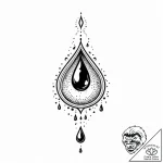 кровь, concept art for tattoo, fine lines, de… – style Jaeger Mini – tattoo sketch (20.12.2025 04:36)