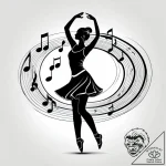 Tattoo sketch, dancer silhouette moving throu… – style Jagger Old – tattoo sketch (20.12.2025 07:36)