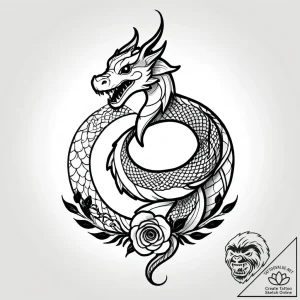 Tat tattoo sketch, poppy and branch silhouett… – style Jagger Old – tattoo sketch (20.12.2025 10:16)