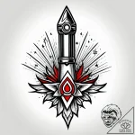 Tattoo sketch a tactical flashlight beam cutt… – style Jagger Old – tattoo sketch (20.12.2025 11:37)