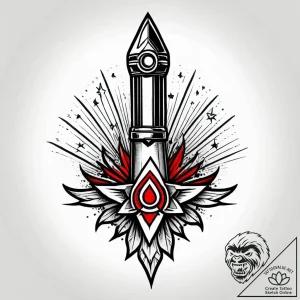 Tattoo sketch a tactical flashlight beam cutt… – style Jagger Old – tattoo sketch (20.12.2025 11:37)