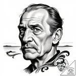 Tattoo sketch a soldier’s face etched with ex… – style Flux Inscriptions – tattoo sketch (20.12.2025 11:57)