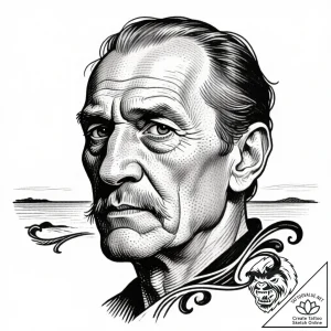 Tattoo sketch a soldier’s face etched with ex… – style Flux Inscriptions – tattoo sketch (20.12.2025 11:57)