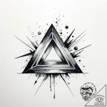 треугольник, tattoo line art, watercolor tatt… – style Jaeger Simple – tattoo sketch (20.12.2025 17:16)