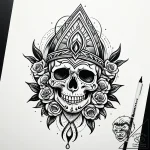 Tattoo sketch a single, perfectly formed tear… – style Jaeger Simple – tattoo sketch (20.12.2025 18:16)