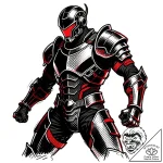 Exoskeleton armor, detailed and powerful, in… – style Flux Inscriptions – tattoo sketch (20.12.2025 20:37)