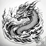 сталин, concept art for tattoo, irezumi japan… – style Jaeger Simple – tattoo sketch (20.12.2025 23:37)
