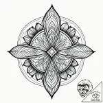 Tat tattoo sketch, floral motif combined with… – style Jagger Old – tattoo sketch (21.12.2025 00:17)