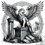 Tat tattoo sketch, griffin with eagle wings a… – style Jaeger Simple – tattoo sketch (21.12.2025 08:57)