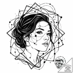 Tattoo sketch a subtle outline of a woman’s f… – style Jaeger Mini – tattoo sketch (21.12.2025 09:16)