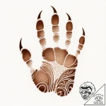 Eskiz.to, tattoo sketch, diego’s paw prints w… – style Flux Inscriptions – tattoo sketch (21.12.2025 11:17)
