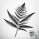 Fern, ink illustration for tattoo, black and… – style Jaeger Simple – tattoo sketch (21.12.2025 11:37)