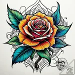 Time-lapse of a rose blooming and decaying, t… – style Jaeger Simple – tattoo sketch (21.12.2025 12:57)