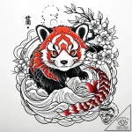 Tattoo sketch, mei lee’s face blending with r… – style Jaeger Mini – tattoo sketch (21.12.2025 13:17)