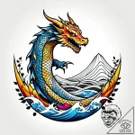 Meteor claw beneath spectral sky, tattoo sket… – style Jagger Old – tattoo sketch (21.12.2025 21:37)