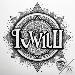 Tattoo sketch “i will” text for leo, with a b… – style Jaeger Simple – tattoo sketch (22.12.2025 04:56)