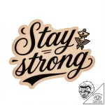 Tattoo sketch, thin calligraphic quote “stay… – style Flux Inscriptions – tattoo sketch (24.12.2025 01:57)